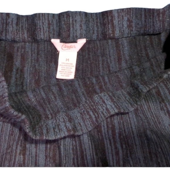 CANDIE'S Dark Olive Green Black Digital Zebra Design Circle Skater Skirt Sz M - Picture 5 of 6